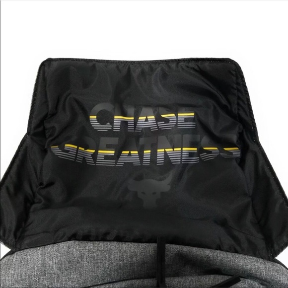 Under Armour UA Project Rock Bag Regiment Backpack Gray Chase Greatness 1325331 - Picture 4 of 13